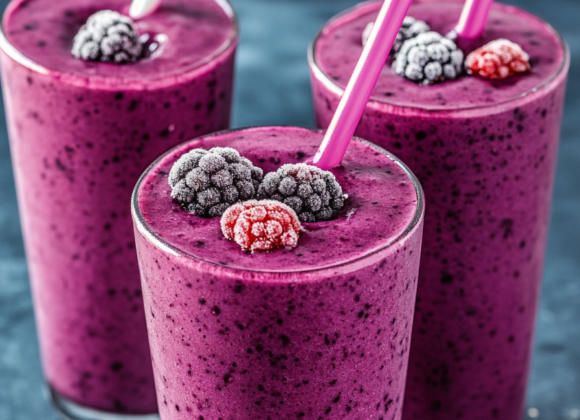 A Smoothie for Every Phase of Your Cycle Menstrual Phase Berry Tea Smoothie-clean fit fab