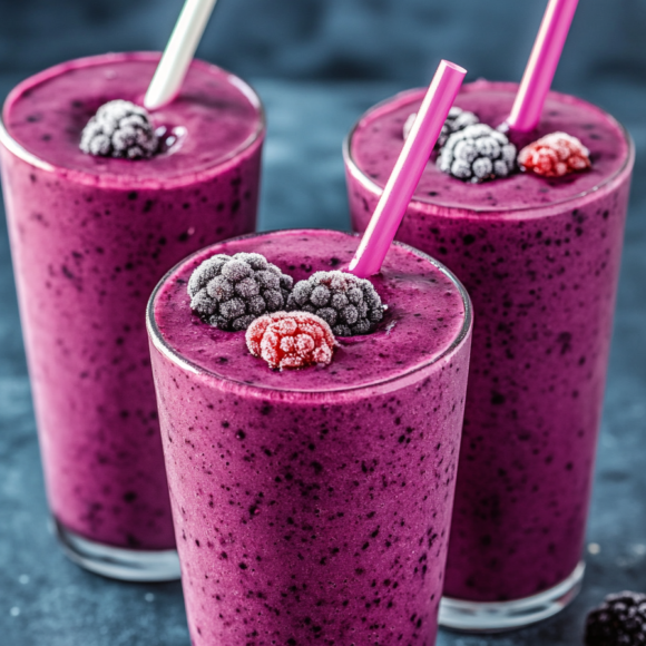 Menstrual Phase Berry Tea Smoothie-clean fit fab