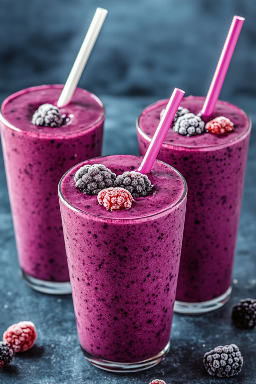 Menstrual Phase Berry Tea Smoothie-clean fit fab