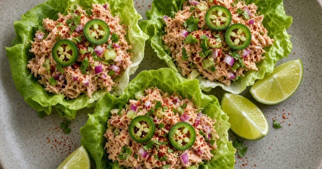 tuna lettuce cups