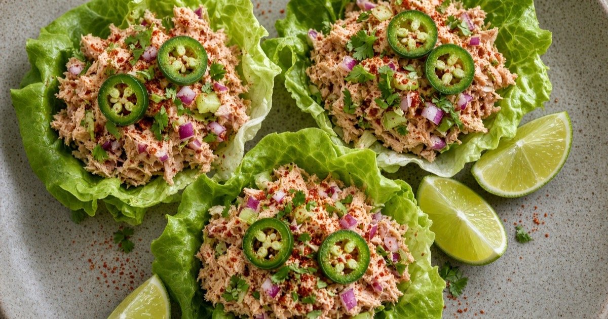tuna lettuce cups