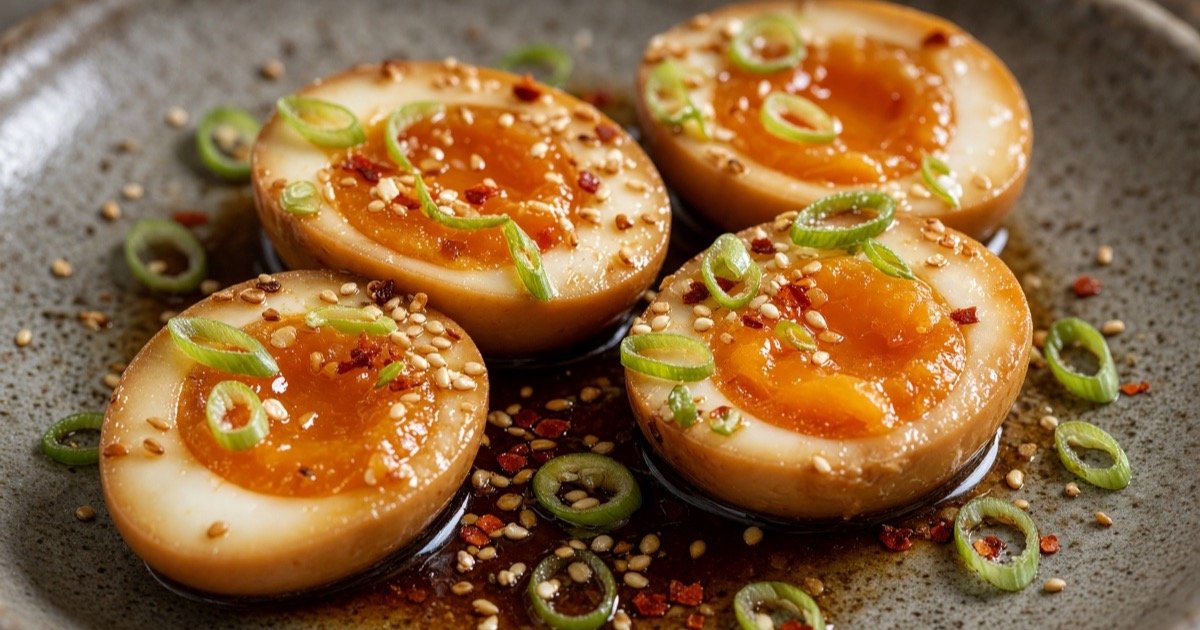 marinated jammy eggs