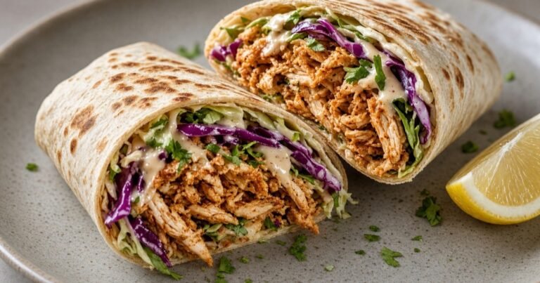 chicken slaw wraps