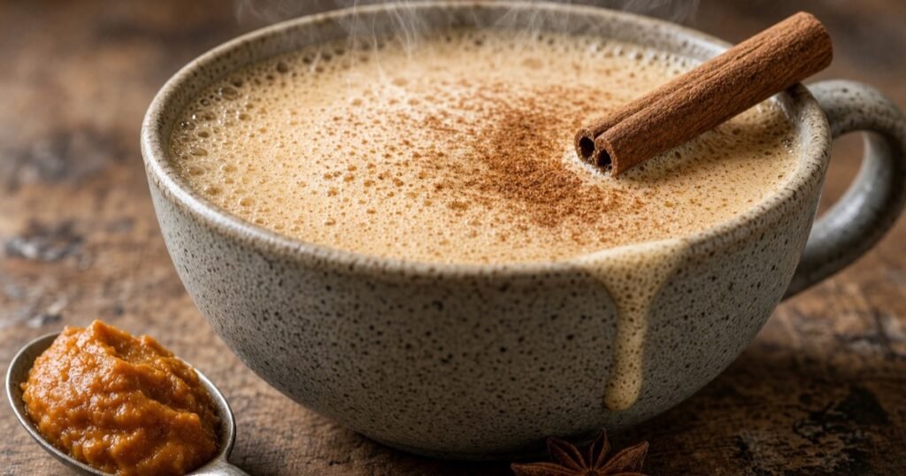 healthy pumpkin spice latte