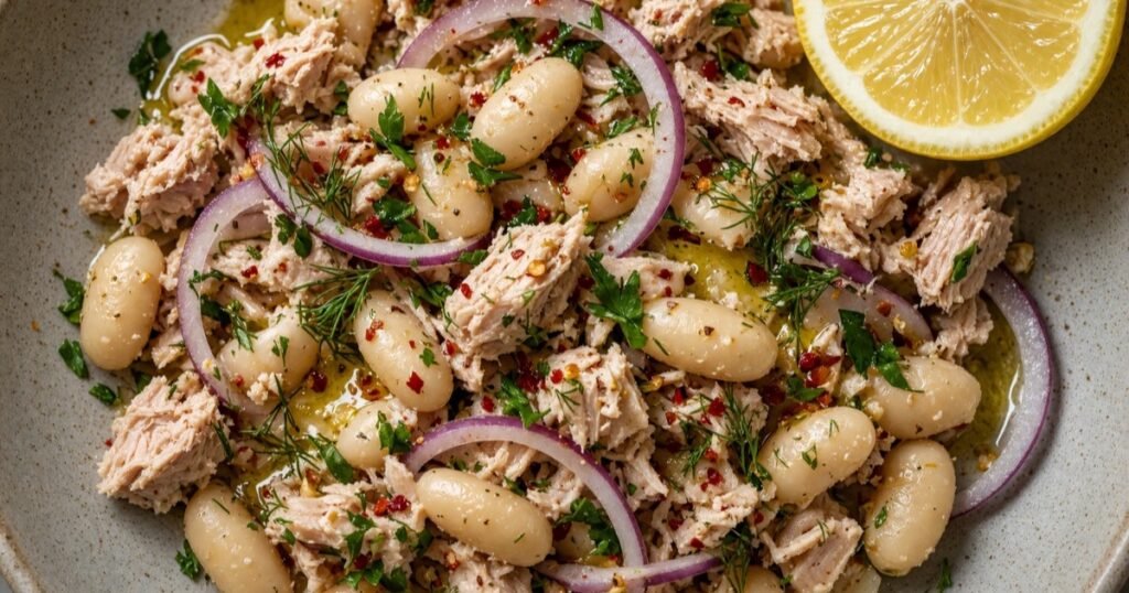 tuna white bean salad
