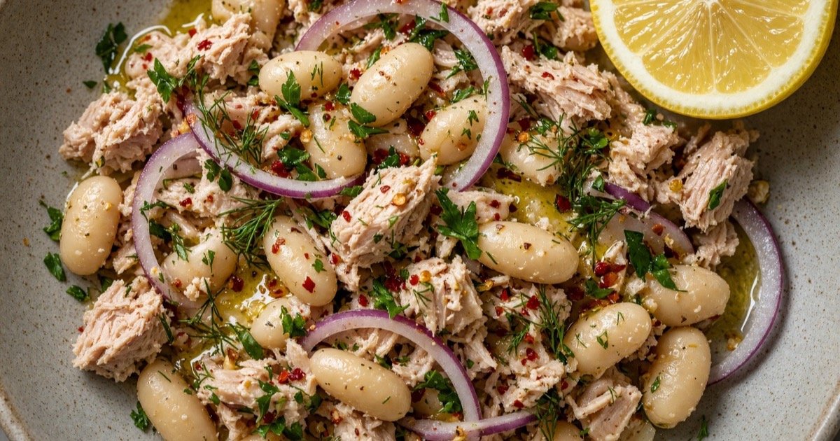 tuna white bean salad