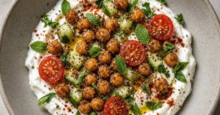 savory greek yogurt bowl