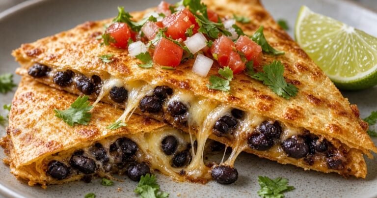 black bean quesadillas