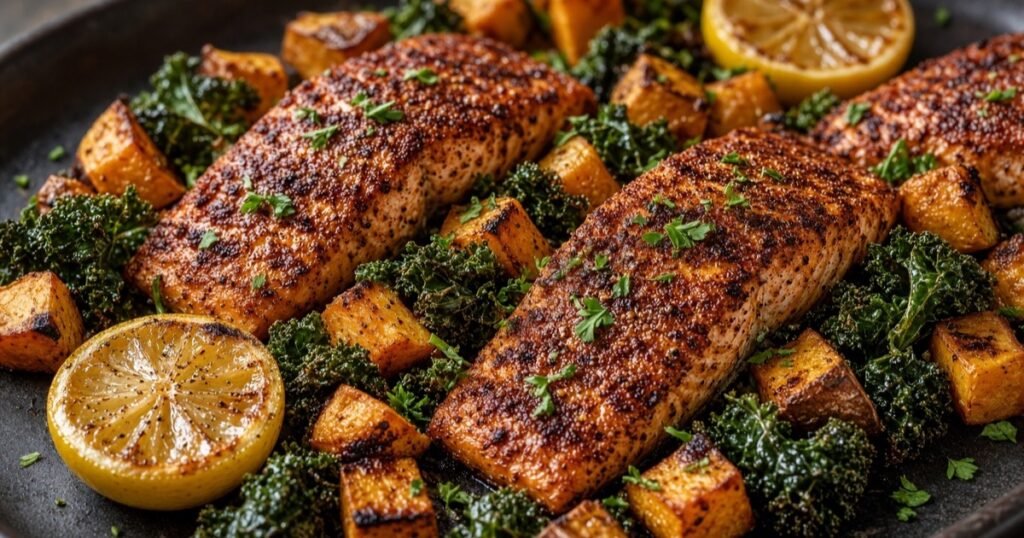sheet pan salmon