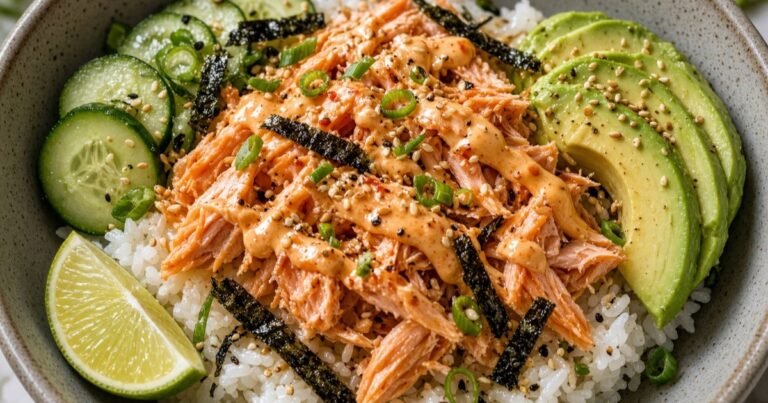 salmon avocado bowl